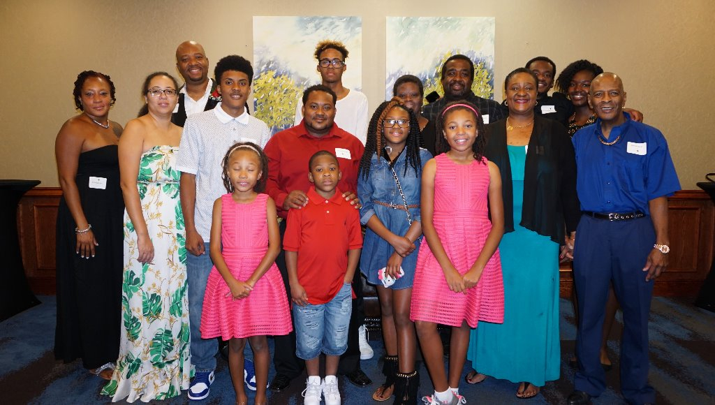 Descendants of Claudette (Brown) Rainey, daughter of Claude Brown, Sr., son of Anna (Ewing) Mama Brown and William Papa Brown. Claudettes sister, Barbara Norman, is seen in photo #42 along with Aunt Marguerite. Barbara is the sole surviving offspring of C