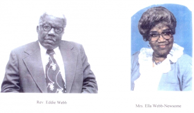 Children of Ella (Brown) Webb (Aunt Ella): Eddie Van Webb and Ella Mae Webb-Newsome