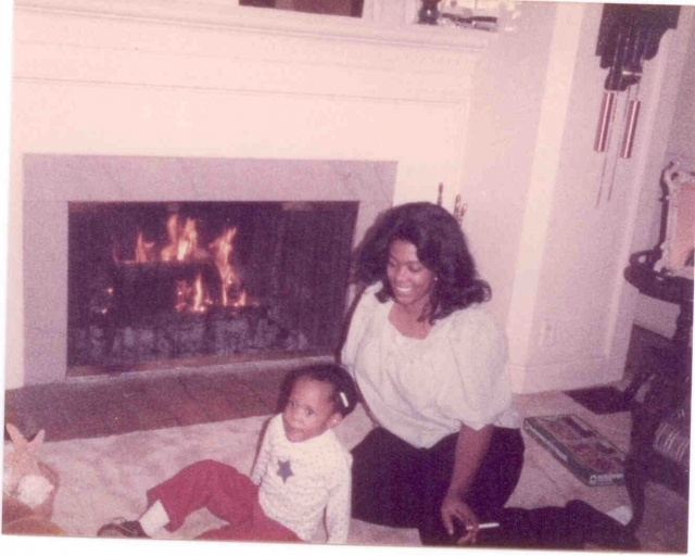 Linda (Brown) Daniels, daughter of Claude Brown, with her daughter, Linda