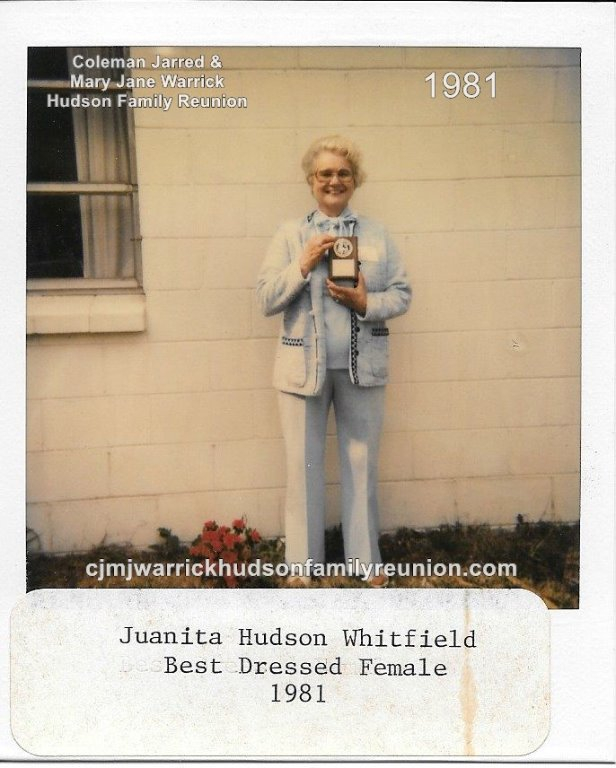 1981 - Best Dressed Female Award - Juanita Hudson Whitfield