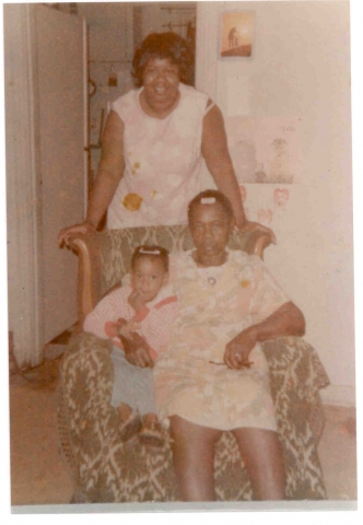 Rose, Mama Brown, and Sandi - June 1973