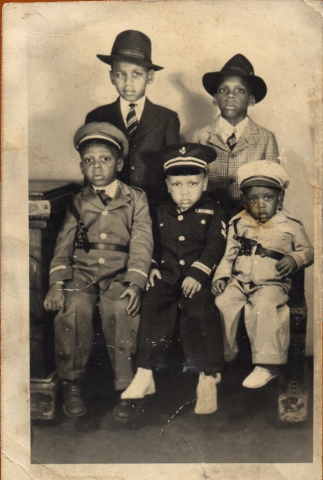 Busters Blues Brothers - l to r, top to bottom: Bill, Richard, Gerald, Donald, and James