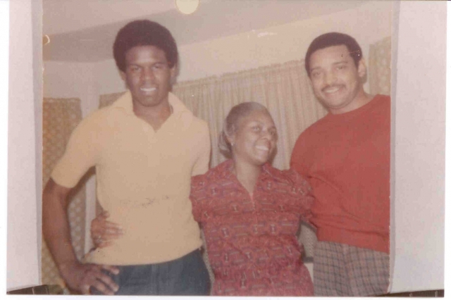 L to R: Tony, Girlie, and Carl Brown, son of Buster Brown