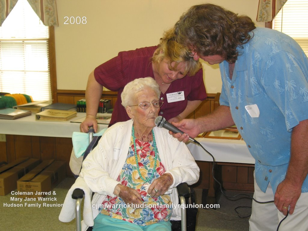 2008 – Oldest Lineal Descendant of Bose in Attendance: Janie Doll Hudson Bradsher Wallace.