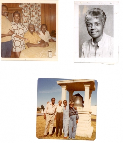 Top left: Mickey, Girlie, Sam, and Claude; Top right: Girlie; Bottom: TJ, Papa, Walter, Sr., and Girlie