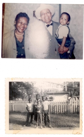 Top: Mama & Papa Brown holding Top Cat
Bottom: Jimmy, Shirley, and Leroy with Mama Brown