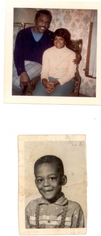 Top: Mickey with his wife, Shirley (Jan 1973); Bottom: Mickey & Shirleys first born, Maurice (Nov 1966)