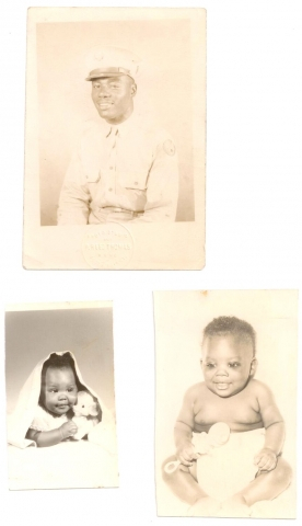 Top: Samuel Brown, Sr. (Mama Browns son); Bottom: Sams children, Ann Brown and Samuel, Jr. (Jan 23, 1962)