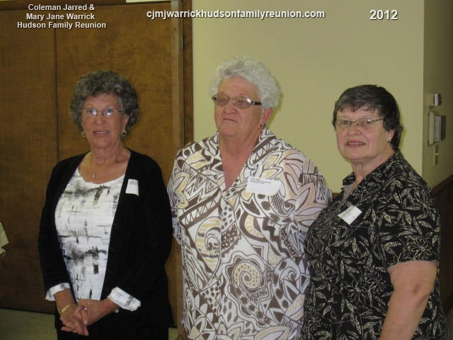 2012 – Volunteer Secretarial Staff Retiring -
After many years of Service.
Sue Jones Sutton, Secretary. Assistants: Gwen Bishop and Barbara Jean Hudson.