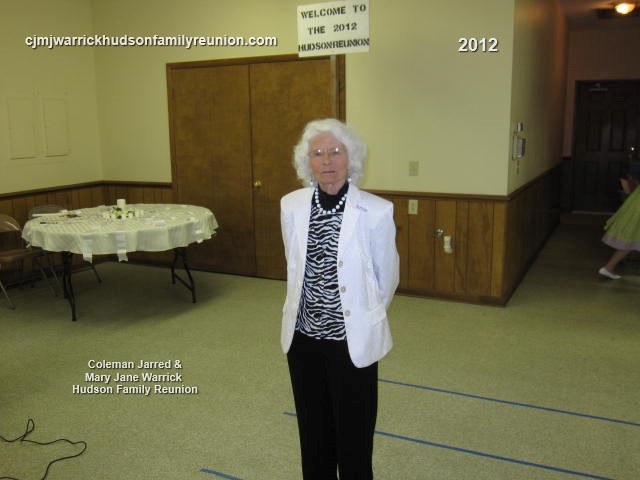 2012 – Oldest Lineal Descendant of George in Attendance:
Norma Hudson West (86)