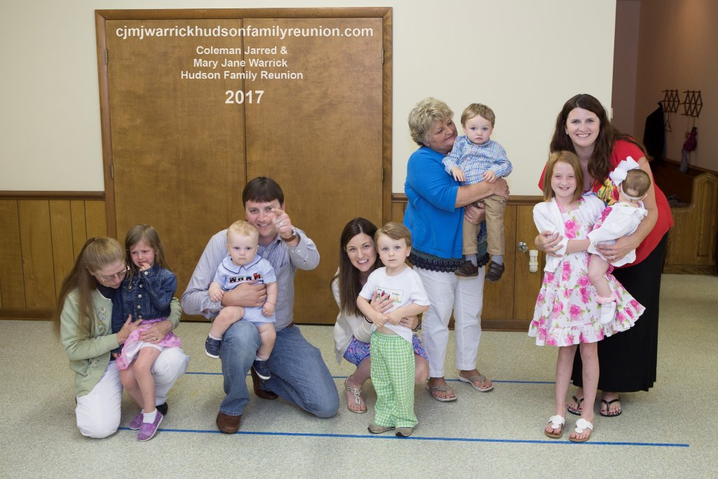 2017 – Descendants Age 4 and Under:
Savannah Brooke Dyer (with her mother, Rebecca Outlaw Dyer),
Tyler Cullen Hudson (with his father, Blake Tyler Hudson).
Cameron Herring Hudson (with his mother, Jennifer (Jenna) Boose Hudson).
Noah Allen Clifton (held