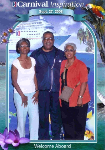 Welcome Aboard
Carnival Inspiration Cruise
Sept. 27- Oct. 2, 2008
Francina, James, and Shirley