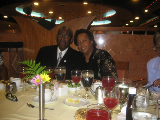 Charles and Deborah at the Captain Formal Dinner
