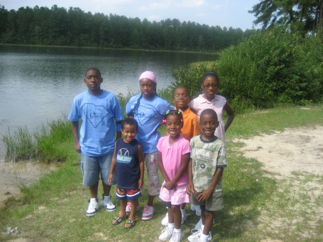 The Moore children & Donald Williams grandson