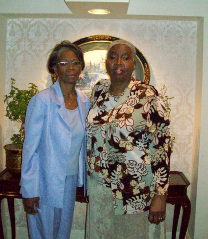 Francina and Margaret at a luncheon for niece, Stephanie, in Jackson Miss. July 2008