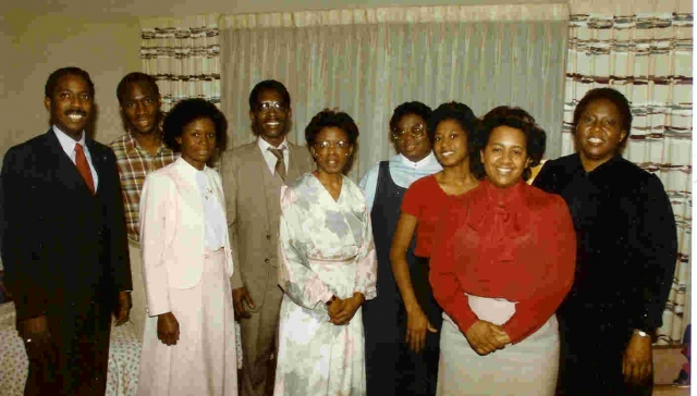 Some of the Moore Children and Spouses.