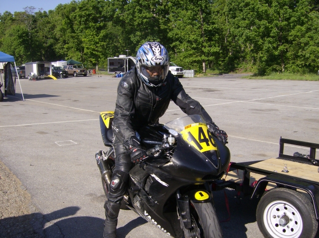 William, Jr. about to enter the raceway
