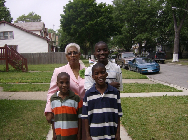 Aunt Shirley, Billy, Byron and Jerome