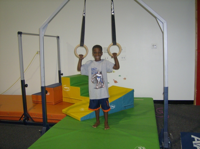 Jerome Kerr, Jr. at the twins birthday party.
