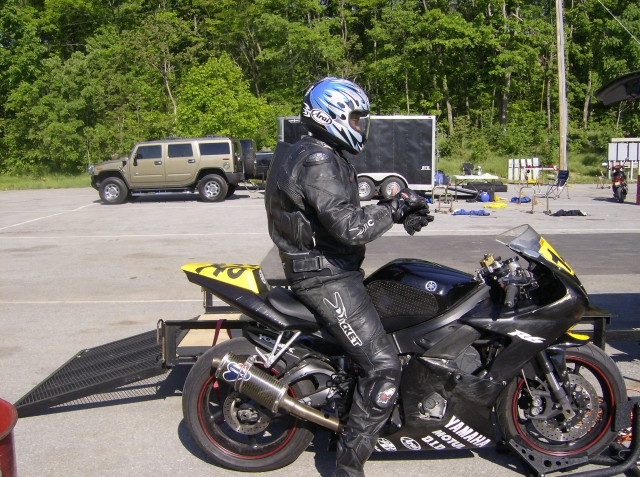 William, Jr. at West Virginia race track