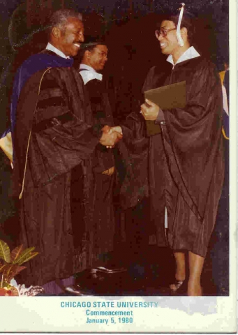Shirleys graduation -
Chicago State University
Bachelor of Science Education -1979