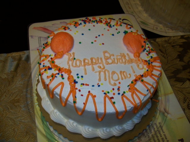 Grandmoma Ellis birthday cake,
  Nov. 10, 2009