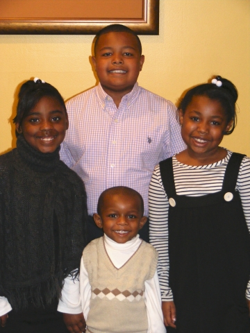 Ellis Grandchildren: Miguel, Makaela, Lauren, and Leroy II