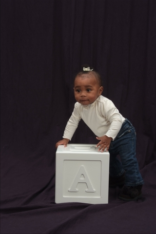 9 month old Amina Dielle