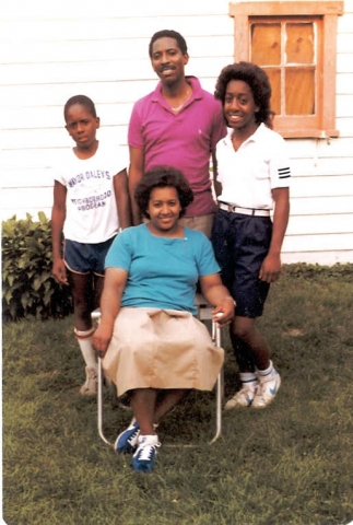      THE MOORE FAMILY
           THEN 