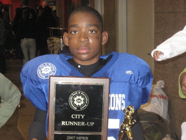 Grandson Ronnie Jr
Second Place Minneapolis City
Youth U-11 League