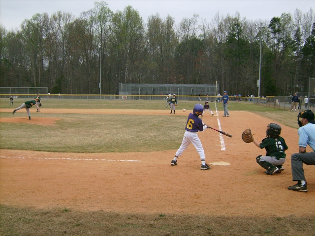 Darrick Jr swinging for the fences.