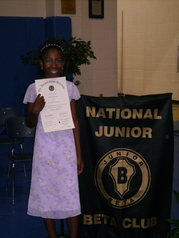 Whitney Moore Beta Club Induction May 2008