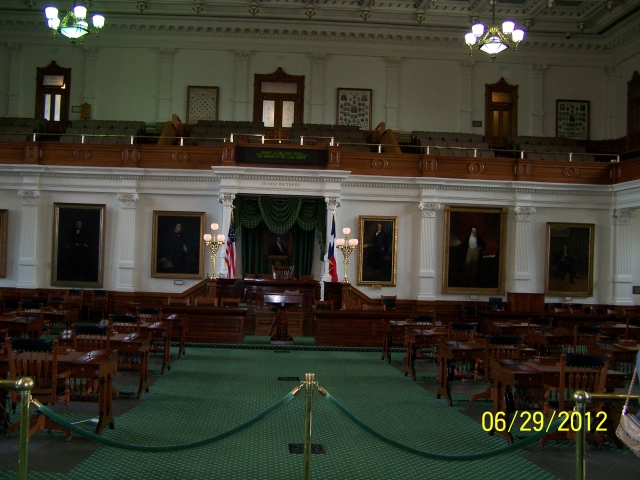 Senate Chambers of Texas State Capital