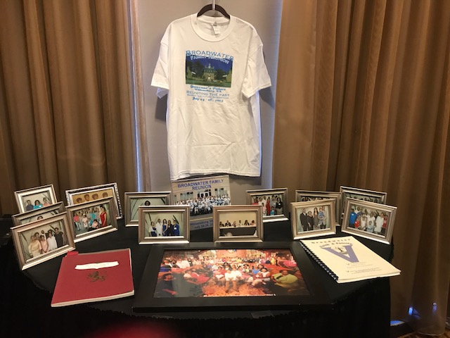 Display from 2015 reunion provided by Frank and Madeline Broadwater.