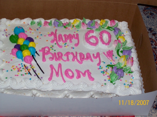 my mom,Jackie Harrison birthday cake