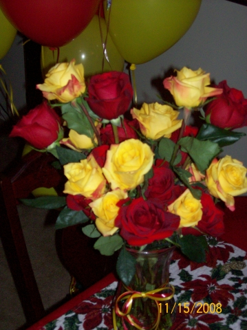 Jackies birthday flowers