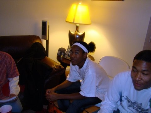 X-mas Day @ Uncle Larrys Dec 25, 2007 Victor Stackhouse on left and Calvin Harrison to right