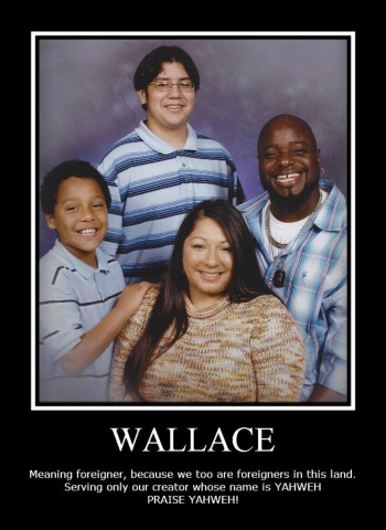 Allen Jr. and Princess Wallace family,Allen Jr.,son of Allen Sr. and Bobbie Wallace