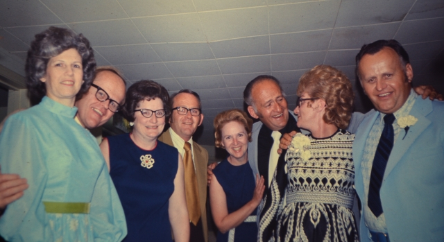 @the 25th anniversary of Herb & Char. Edith, Chuck, Joan, Ray, Jacque, Max, Charlotte, Herb.