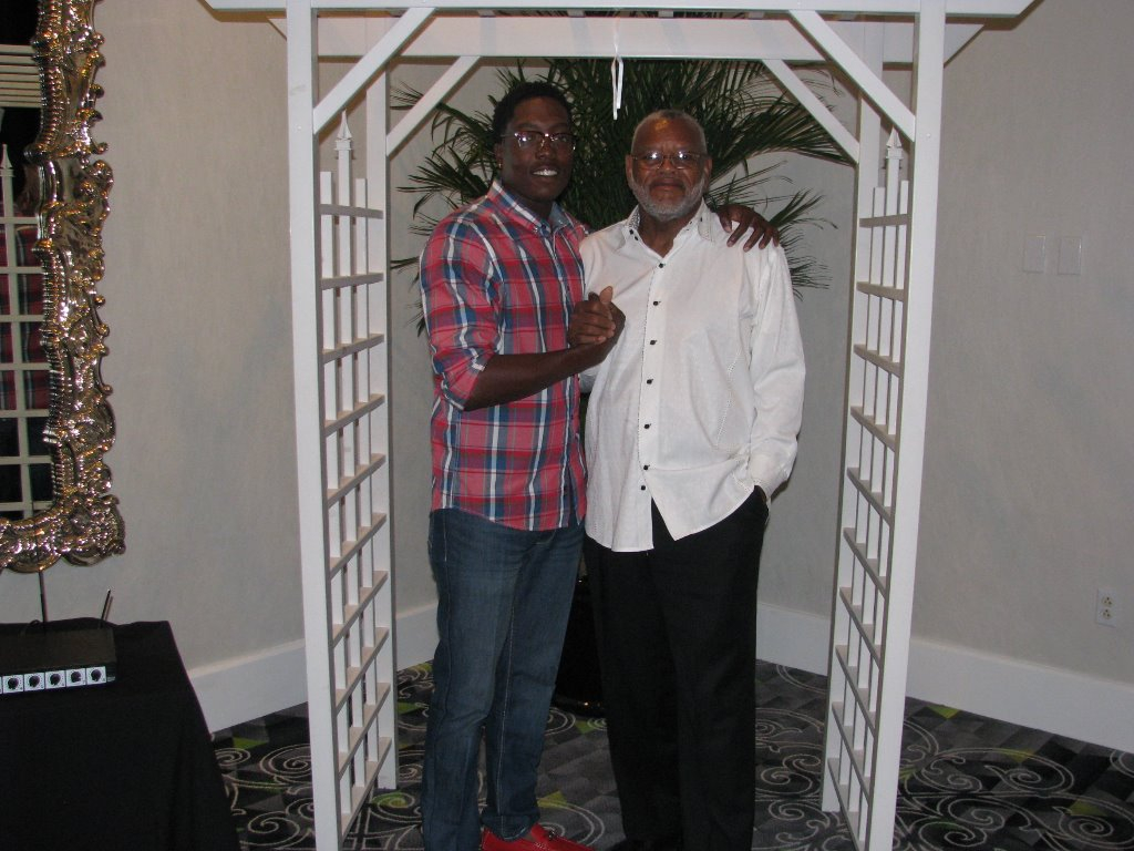 Cricket and his grandson, Brodic Goins