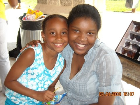 The C/Kaylas meeting each other at the Family Picnic.