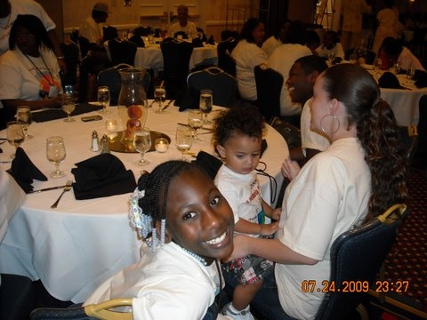 I think our table is next in line to eat. I can't wait cause I'm hungry.