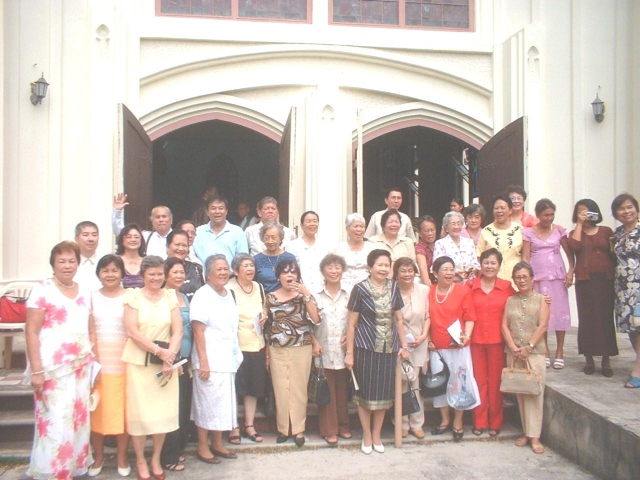 Members of SUHS Class 56 coming from different places in the Philippines and abroad honored the memory of their departed classmates during Founders Day worship service, as they observed their Golden Jubilee this year.