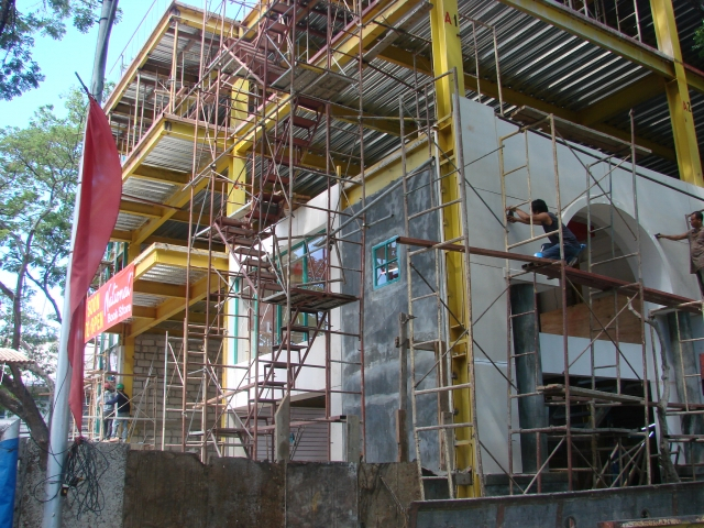 Construction progress June, 2007, photo courtesy of Office of Information and Publications