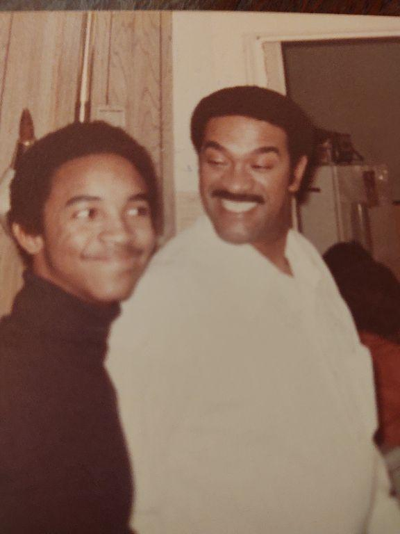 Kenny Anderson, Jr. havin' fun with his Uncle Wallace Edward Anderson