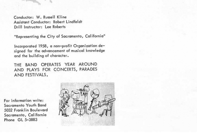 Promotional Flyer Cover - 1965?