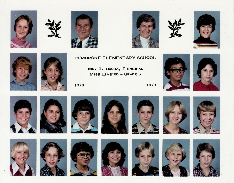 Pembroke 1978-1979
Miss Limbird (Grade 6)