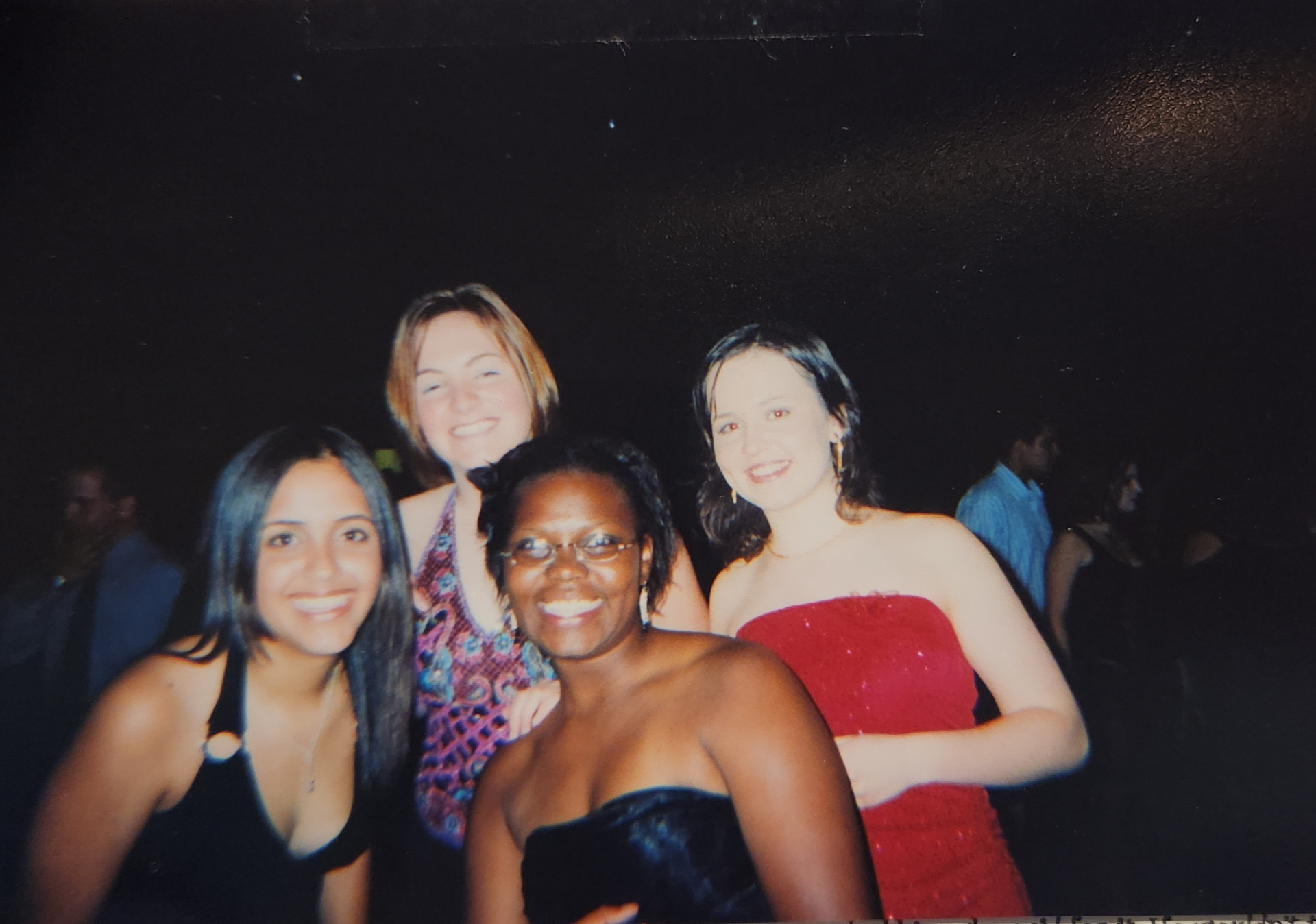 Homecoming - Anika Rodger, Libby Shanahan (Dumbauld), Krystal Dunham (Wright) & foreign exchange student