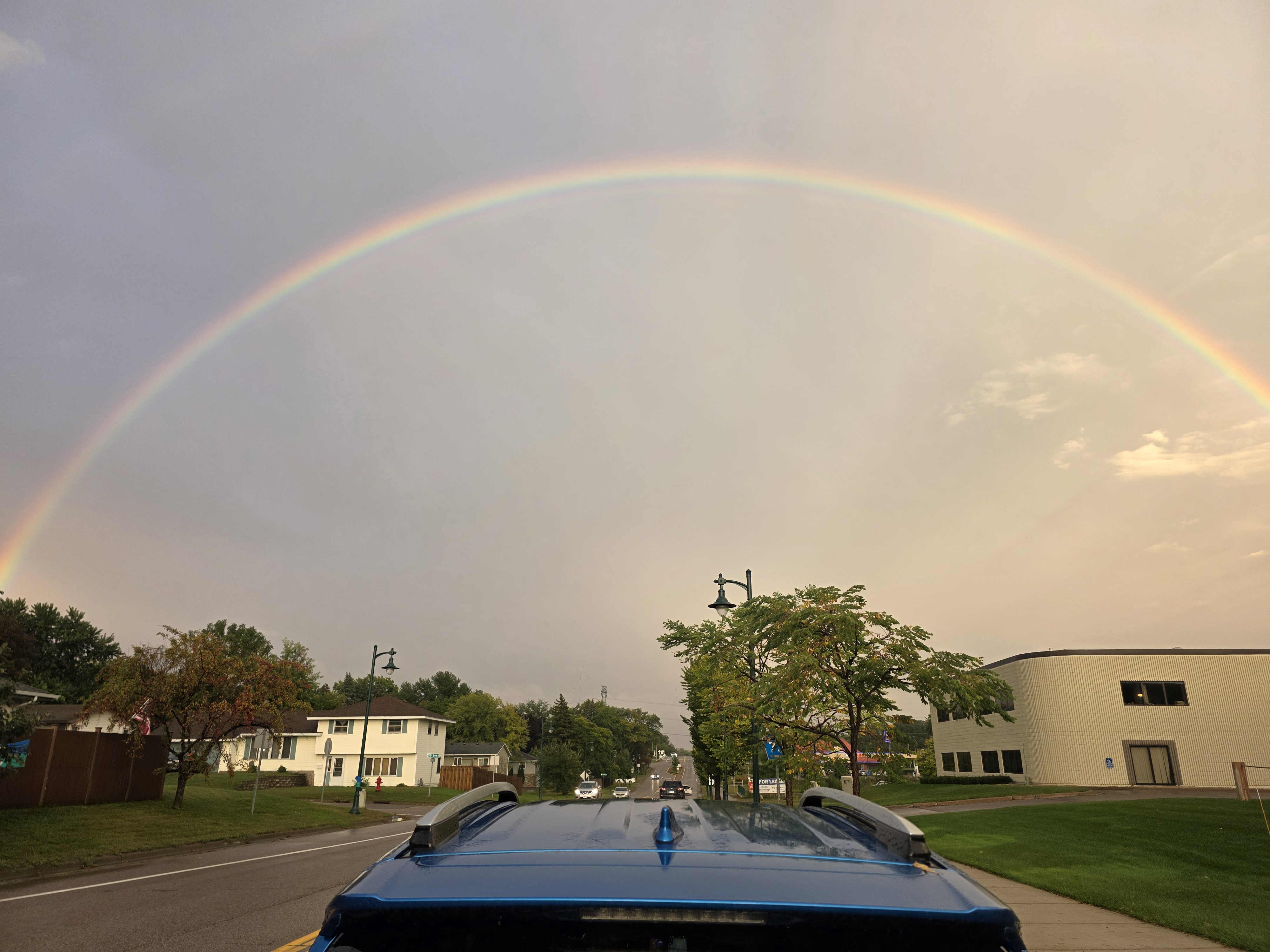 Rainbow seen leaving the '75 Meet & Greet - By Sue Downing Kolar