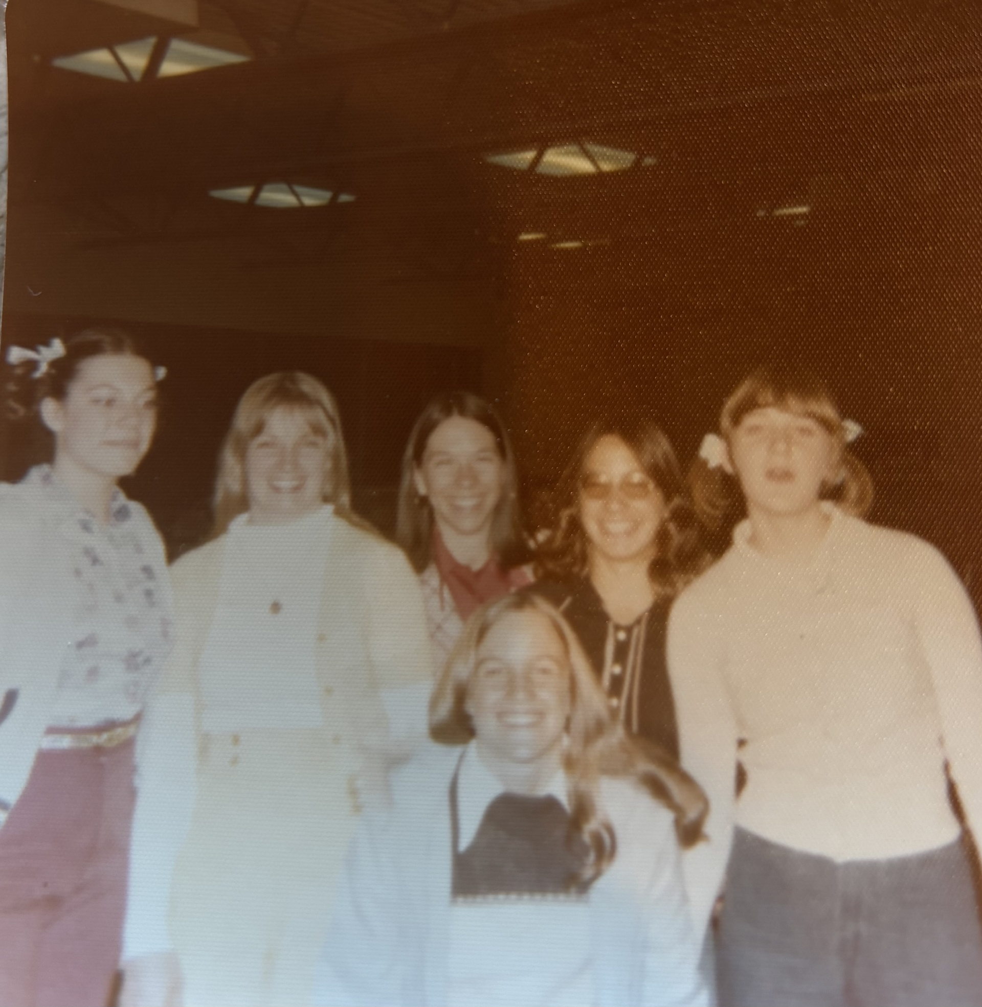 Senior Gymnastics - Rosanne LoCoscio, Corlyce Grant (coach), Barb Swanson (asst), Cyndi McReavy (front), Melissa Leppla, Joanne Kosciolek